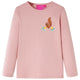 Vidaxl Child's Shirt à manches longues 116 rose clair