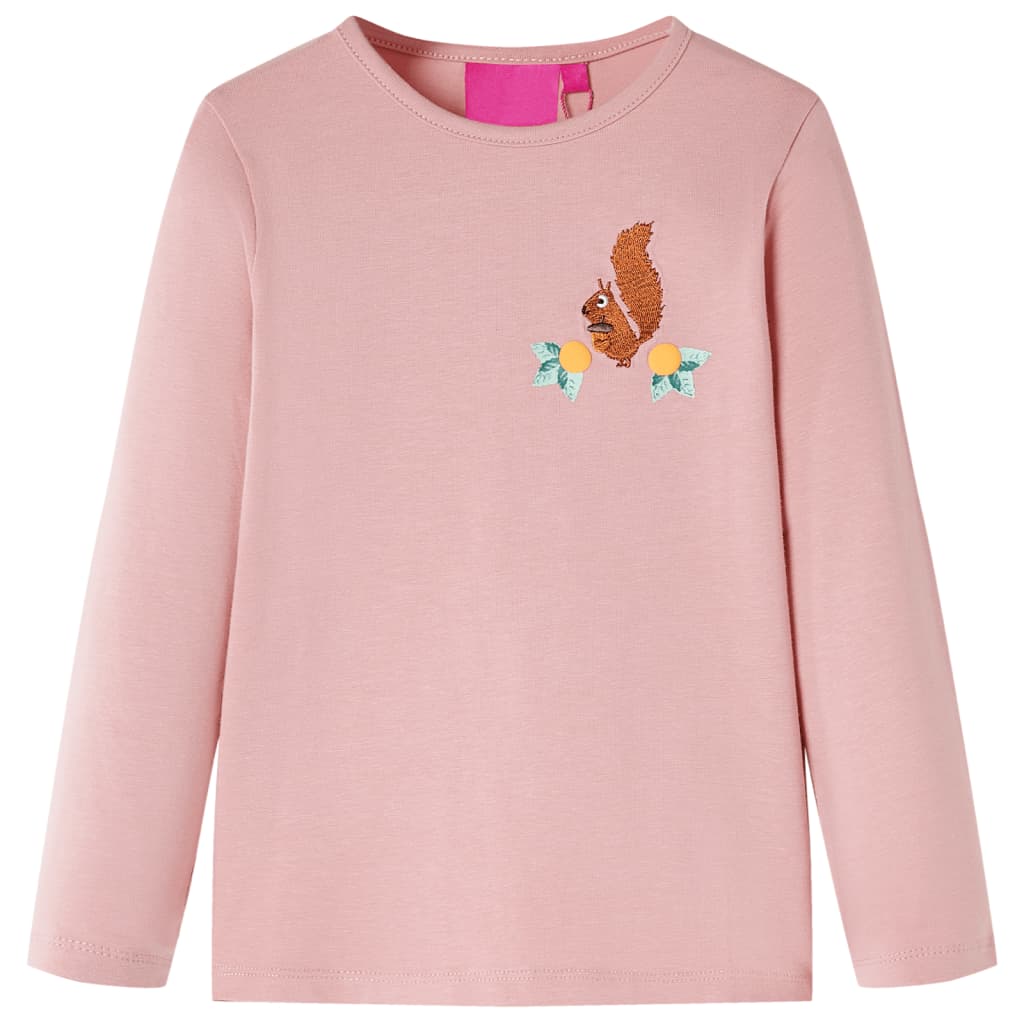 Vidaxl Child's Shirt à manches longues 140 rose clair