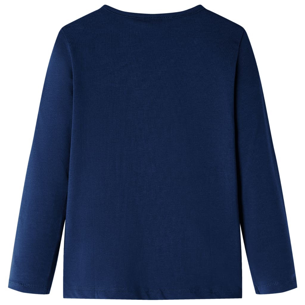 Vidaxl Child's Shirt à manches longues 104 bleu marine