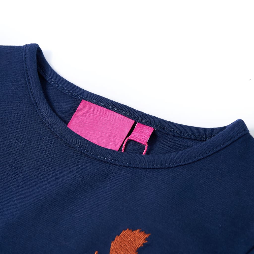 Vidaxl Child's Shirt à manches longues 104 bleu marine