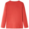 Vidaxl Child's Shirt à manches longues 104 Brown rougeâtre