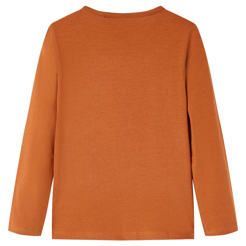 Vidaxl Children's Shirt à manches longues 104 colored cognac