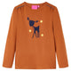 Vidaxl Child's Shirt à manches longues 128 colored cognac