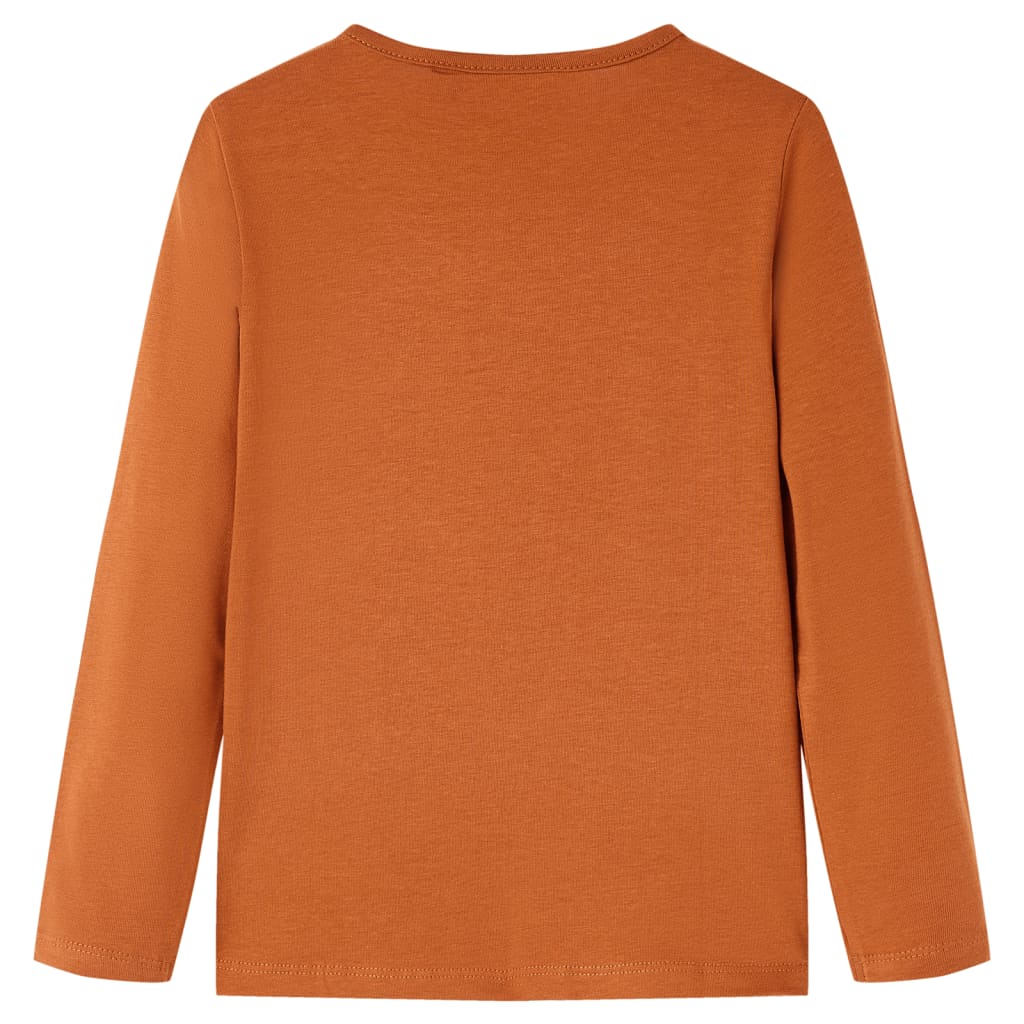 Vidaxl Child's Shirt à manches longues 128 colored cognac