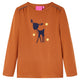Vidaxl Child's Shirt avec manches longues 140 colorée cognac