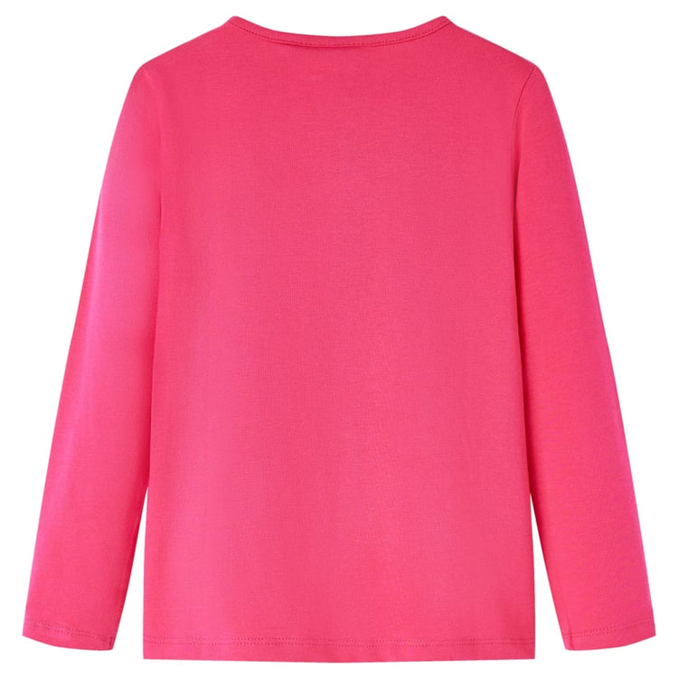 Vidaxl Child's Shirt à manches longues 92 Rose vif
