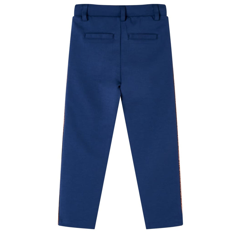Vidaxl Kinderbroek avec cordon de cordon 140 bleu marine