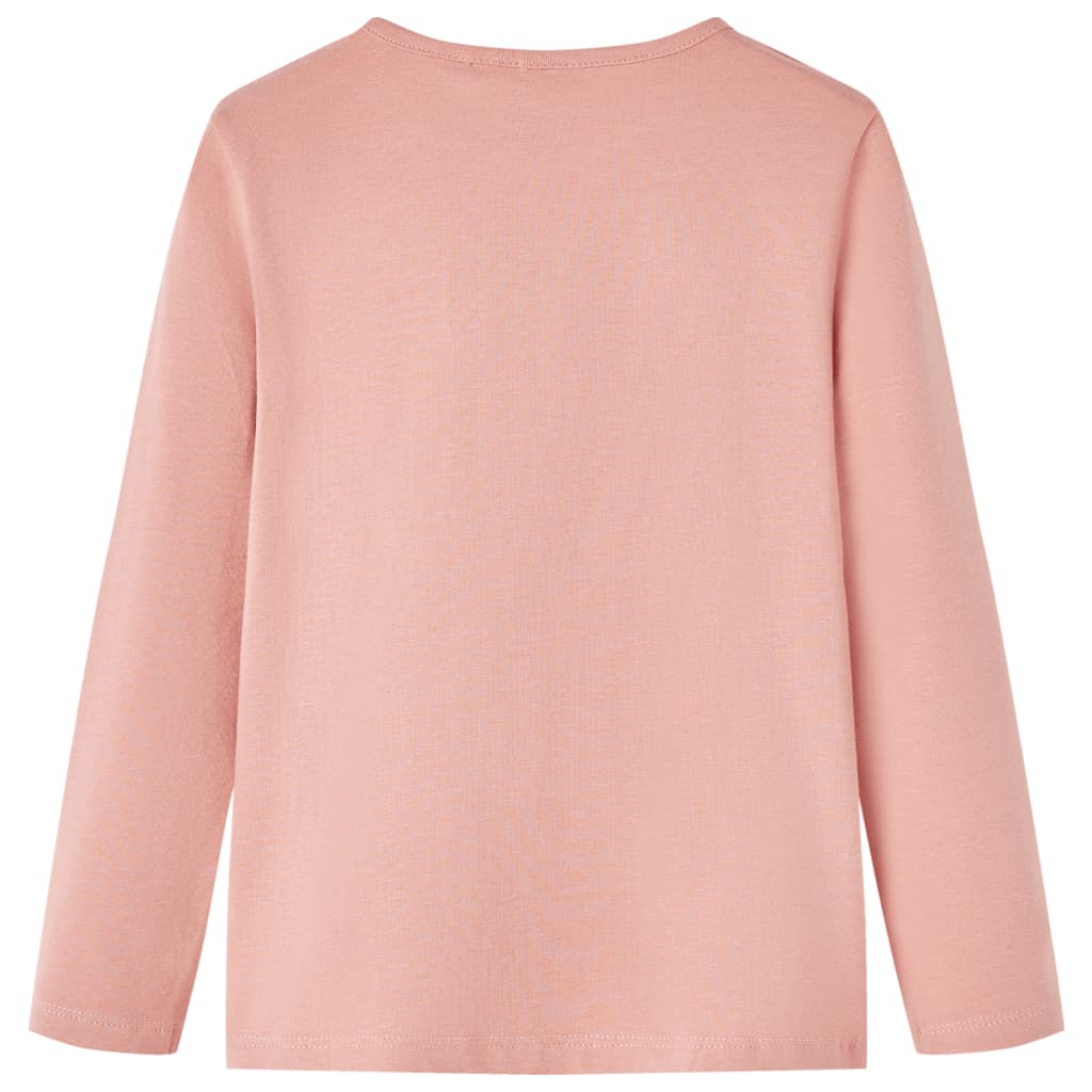 Vidaxl Child's Shirt à manches longues 104 rose clair