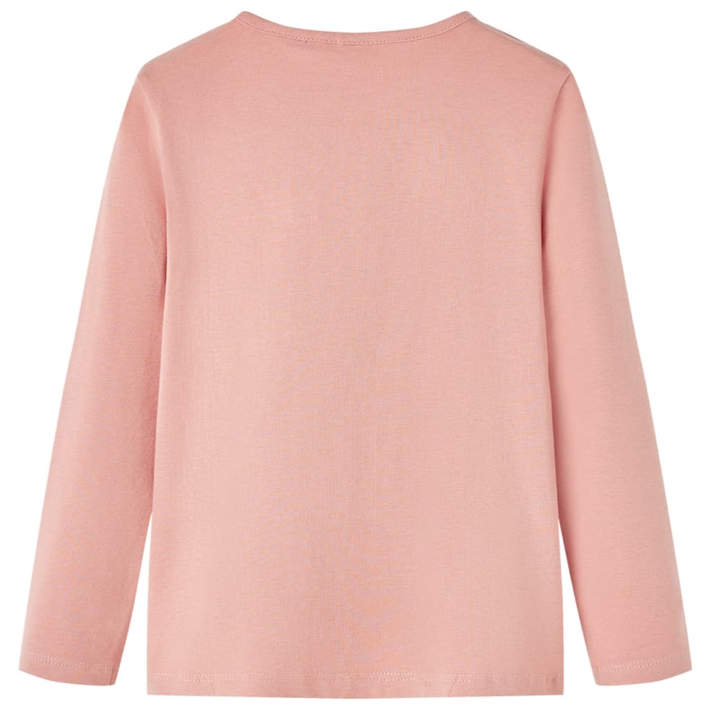Vidaxl Child's Shirt à manches longues 116 rose clair