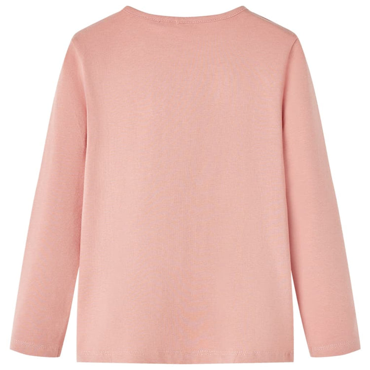Vidaxl Child's Shirt à manches longues 116 rose clair