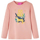 Vidaxl Child's Shirt à manches longues 128 rose clair