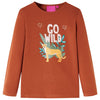 Vidaxl Children's Shirt à manches longues 104 colored cognac