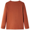 Vidaxl Child's Shirt à manches longues 128 colored cognac