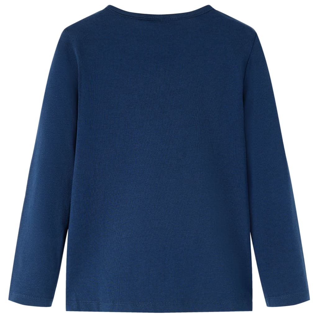 Vidaxl Child's Shirt à manches longues 92 bleu marine