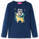 Vidaxl Child's Shirt à manches longues 128 bleu marine