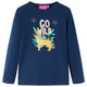 Vidaxl Child's Shirt à manches longues 140 bleu marine