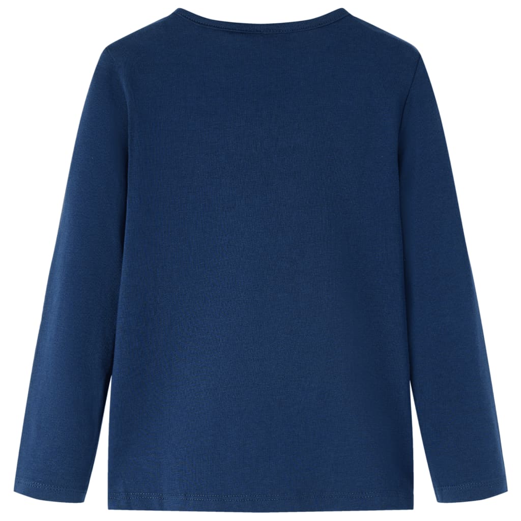 Vidaxl Child's Shirt à manches longues 140 bleu marine