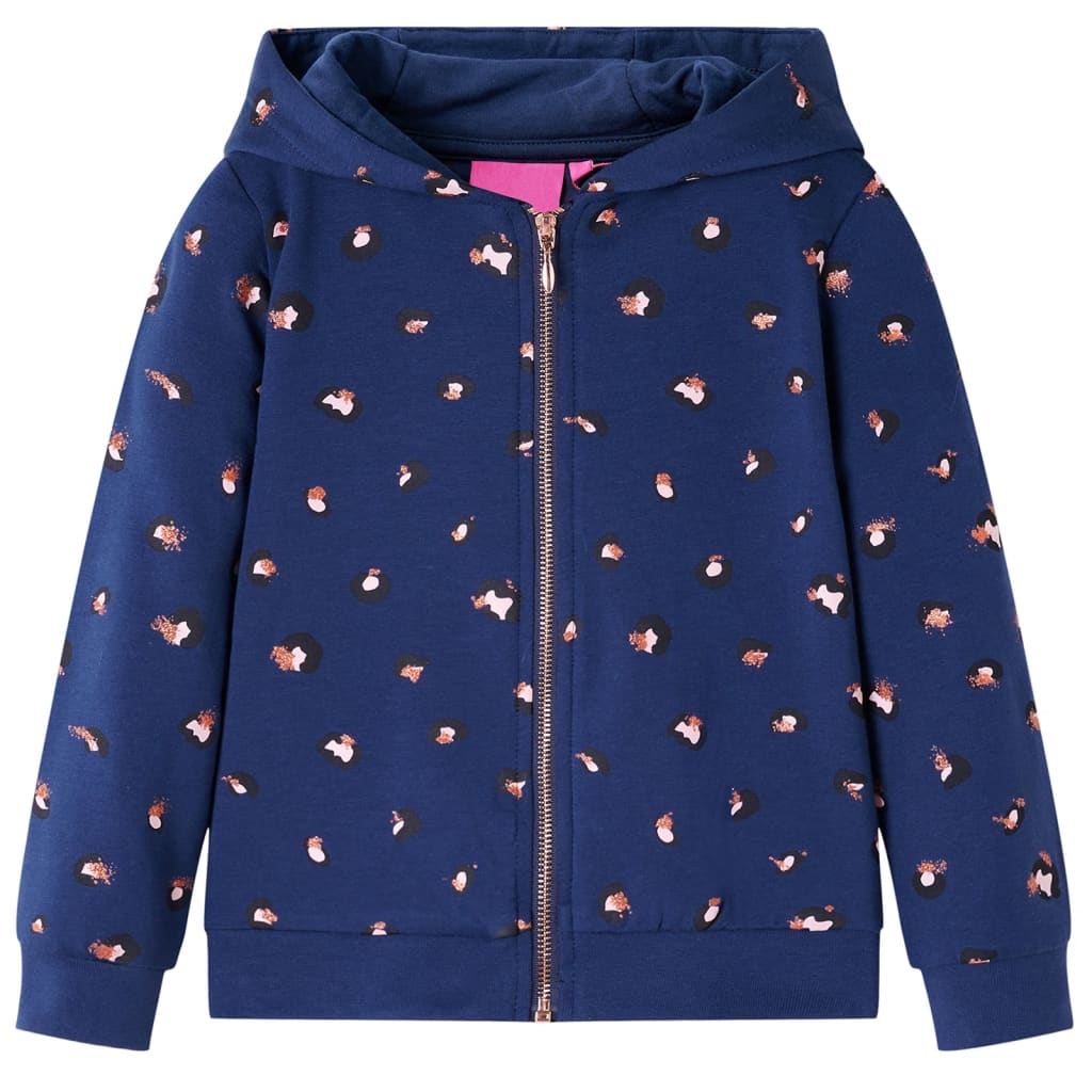 Vidaxl Gile pour enfants avec cagoule 116 bleu marine