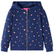Vidaxl gilet pour enfants avec capuche 128 bleu marine