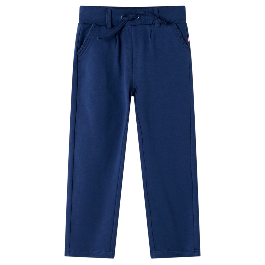 Vidaxl Kinderbroek avec cordonnage 92 bleu marine