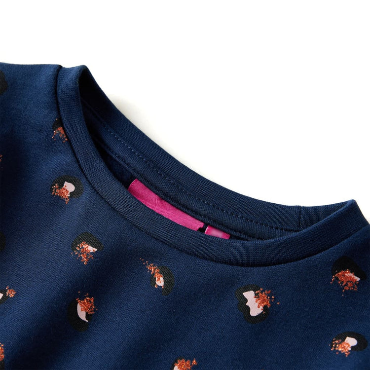 Vidaxl Robe pour enfants à manches longues 92 bleu marine