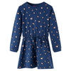 Vidaxl Robe pour enfants à manches longues 104 bleu marine