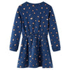 Vidaxl Robe pour enfants à manches longues 116 bleu marine