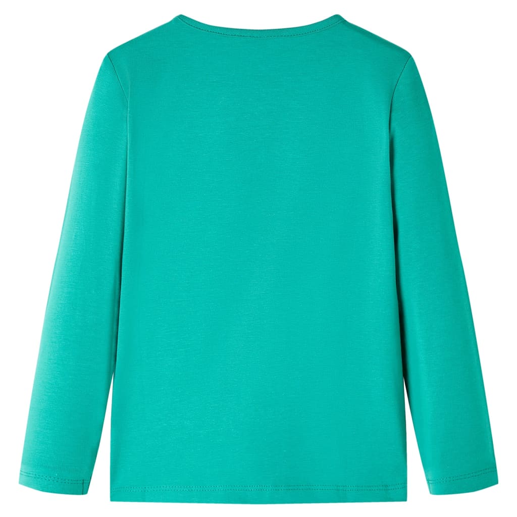 Vidaxl Child's Shirt à manches longues 92 vert vif