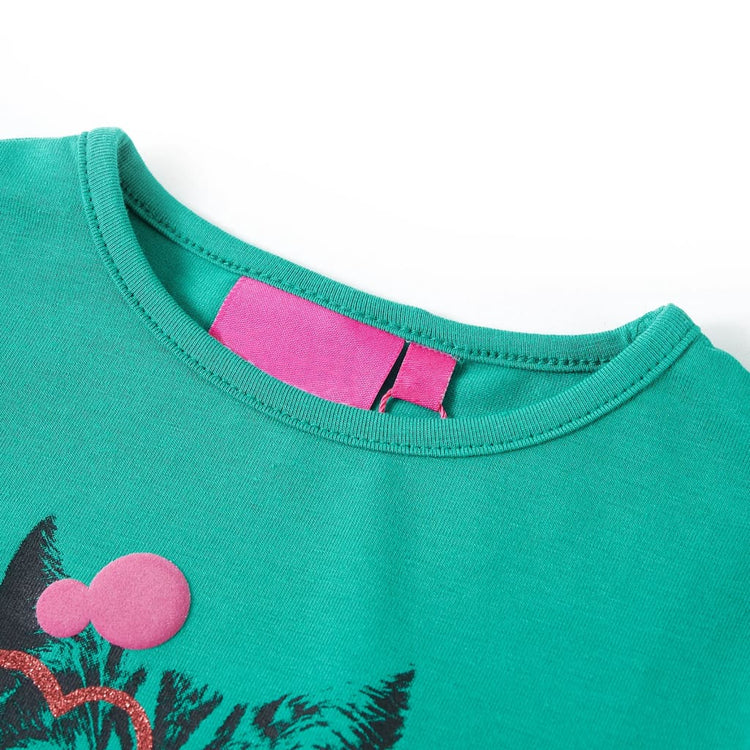 Vidaxl Child's Shirt à manches longues 92 vert vif