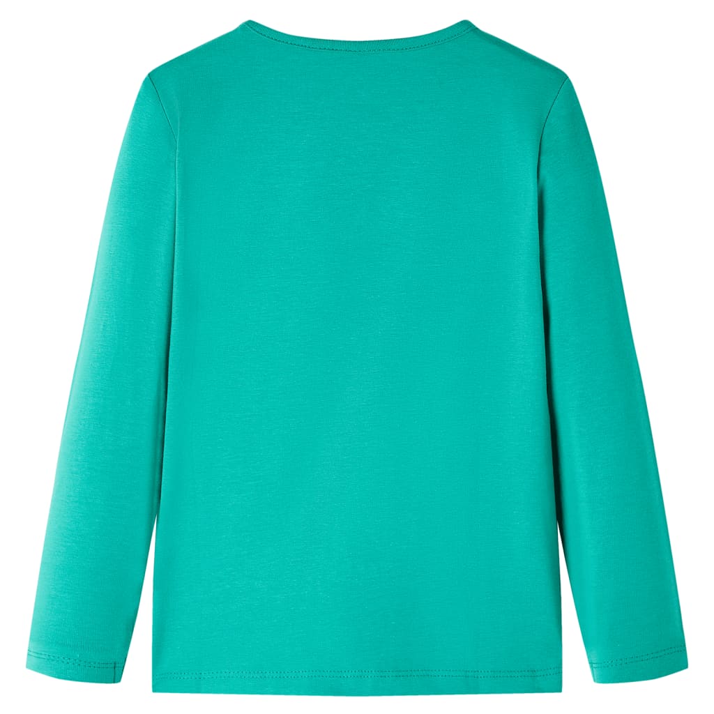 Vidaxl Child's Shirt à manches longues 128 vert vif