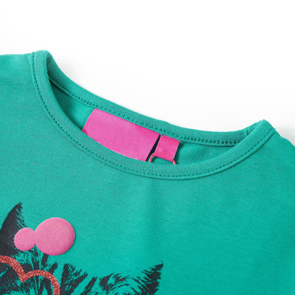 Vidaxl Child's Shirt à manches longues 140 vert vif