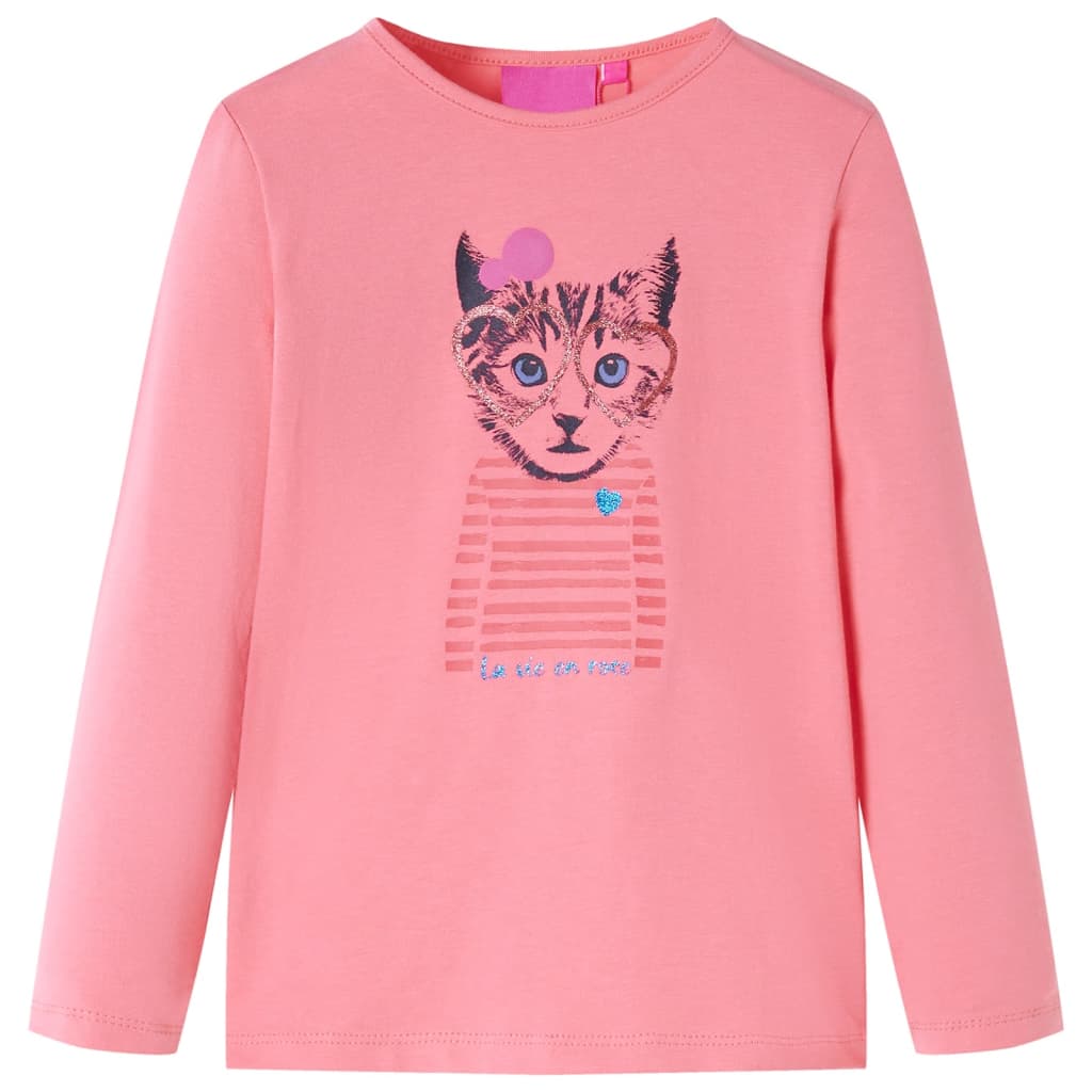 Vidaxl Child's Shirt à manches longues 92 rose