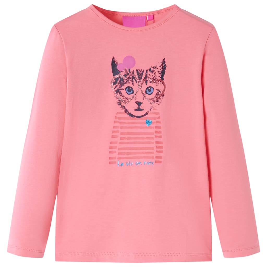 Vidaxl Children's Shirt à manches longues 104 rose