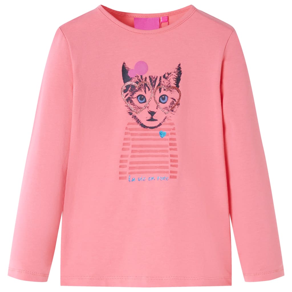 Vidaxl Child's Shirt à manches longues 140 rose