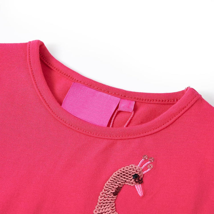 Vidaxl Child's Shirt à manches longues 128 rose vif
