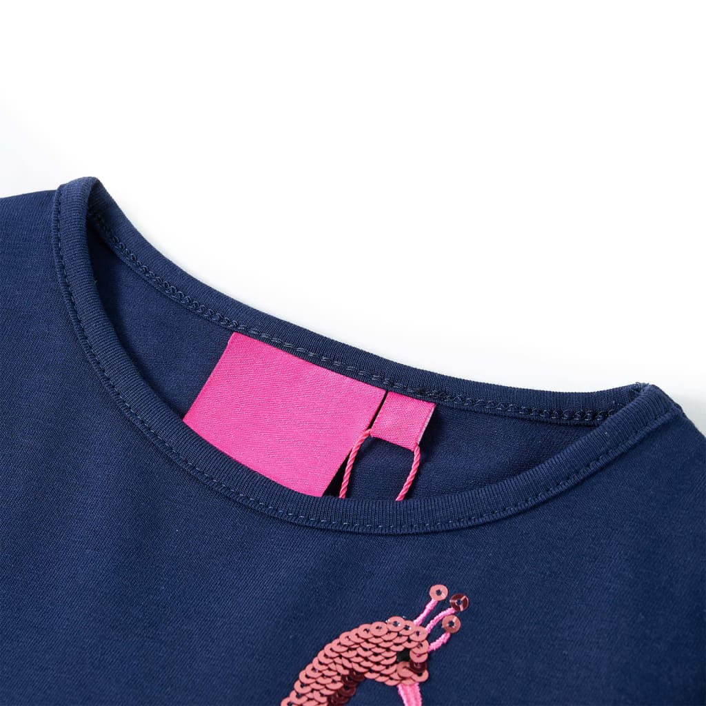 Vidaxl Child's Shirt à manches longues 92 bleu marine