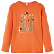 Vidaxl Child's Shirt à manches longues 92 Oranjebruin