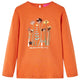 Vidaxl Child's Shirt à manches longues 116 Oranjebruin