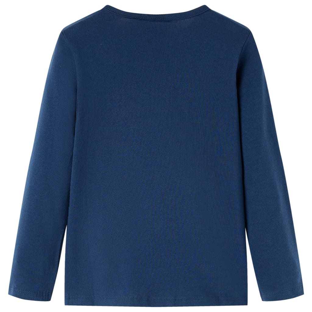 Vidaxl Child's Shirt à manches longues 92 bleu marine
