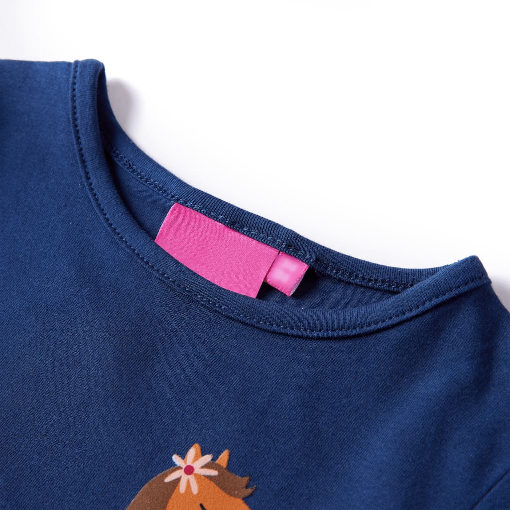 Vidaxl Child's Shirt à manches longues 92 bleu marine