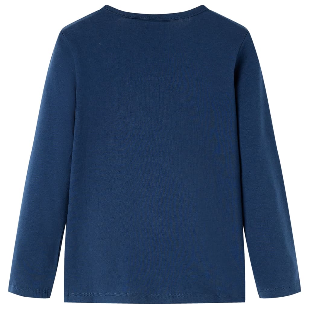 Vidaxl Child's Shirt à manches longues 116 bleu marine