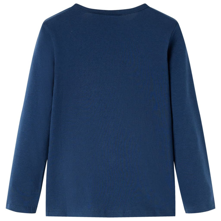 Vidaxl Child's Shirt à manches longues 116 bleu marine
