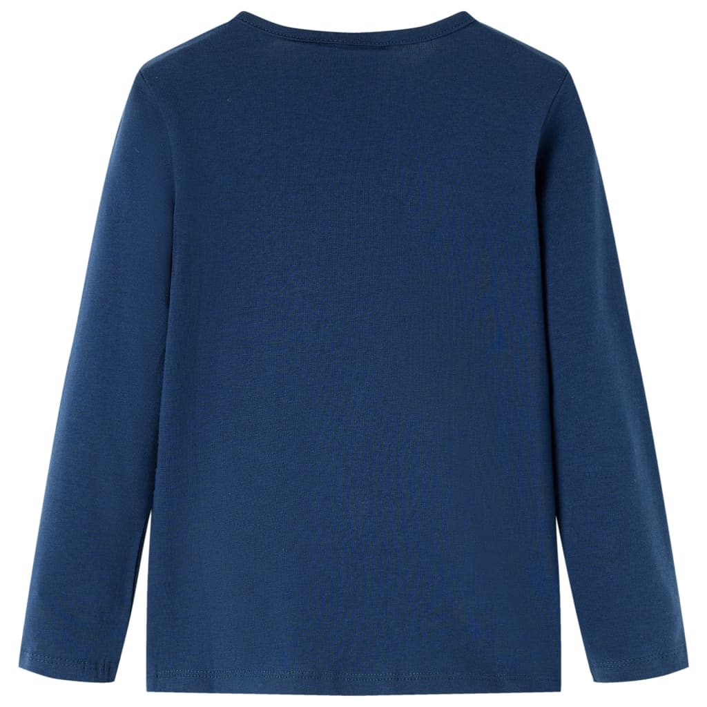 Vidaxl Child's Shirt à manches longues 140 bleu marine