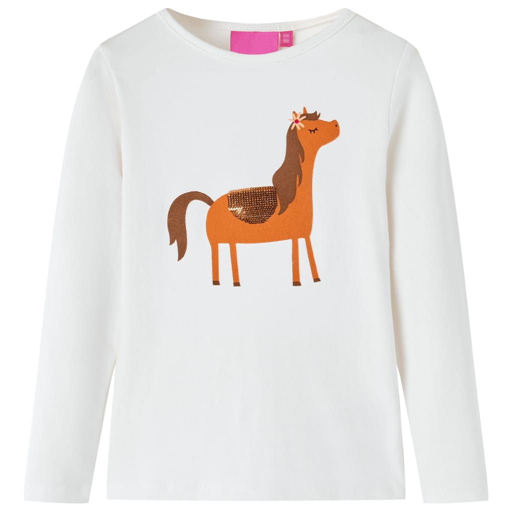 Vidaxl Child's Shirt à manches longues 92 Ecrukligious