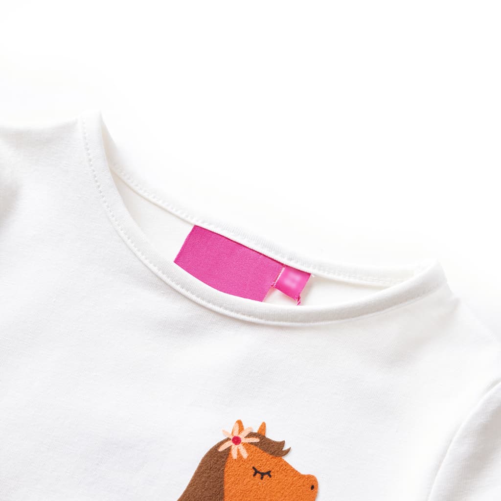 Vidaxl Child's Shirt à manches longues 128 Ecrukluig