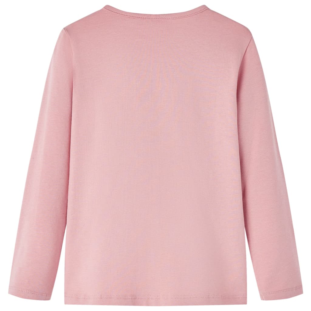 Vidaxl Child's Shirt à manches longues 104 rose clair