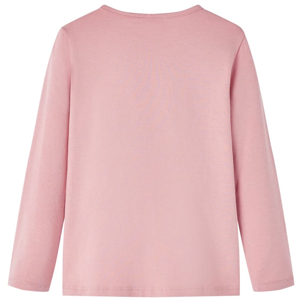 Vidaxl Child's Shirt à manches longues 116 rose clair