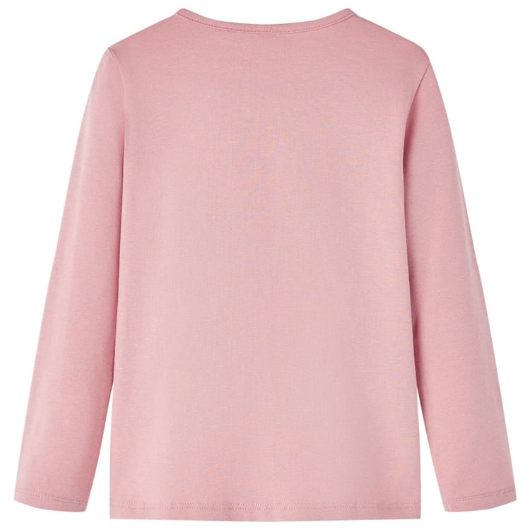 Vidaxl Child's Shirt à manches longues 116 rose clair