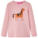 Vidaxl Child's Shirt à manches longues 128 rose clair