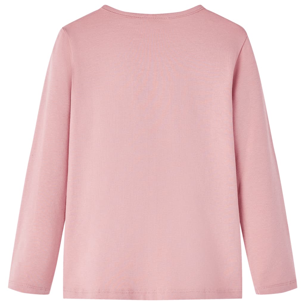 Vidaxl Child's Shirt à manches longues 128 rose clair